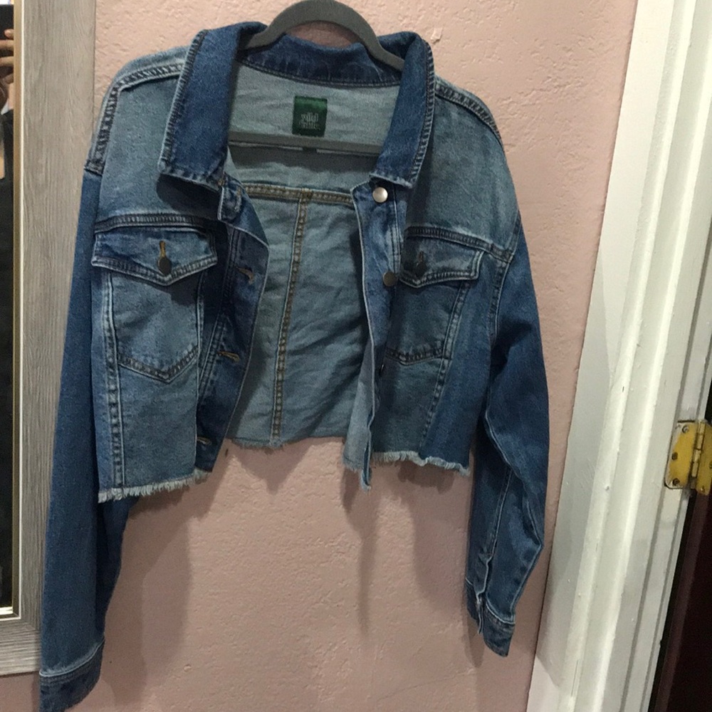 Cropped jean jacket
